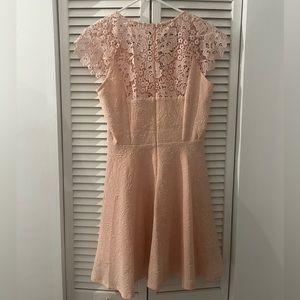 Light pink lace dress